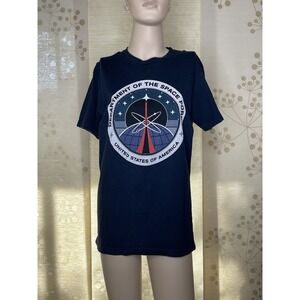 Netflix Space Force Black Graphic Shirt Size Small